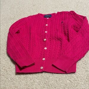 Polo by Ralph Lauren Fuchsia Cable Knit Sweater
